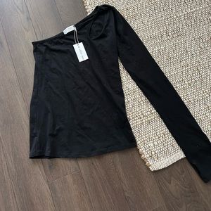 Debase One Shoulder Cutout Longsleeve M NWT